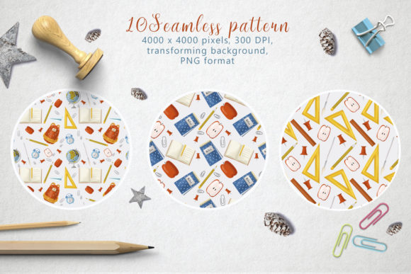 Back to School Seamless Pattern