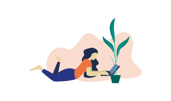 Flat Illustration Girl with Laptop: A Practical Resource for Modern Design Projects