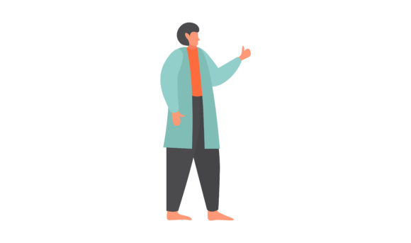 Flat Illustration Man Wearing Jacket: A Versatile Design Asset for Your Creative Needs