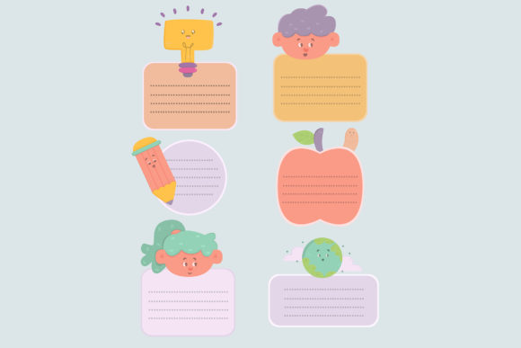 Hand Drawn Back to School Labels