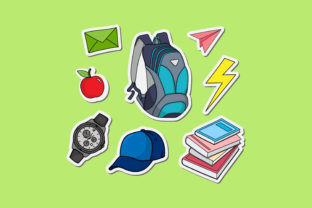 Illustration of Stickers for School Boys: More Than Just Decals