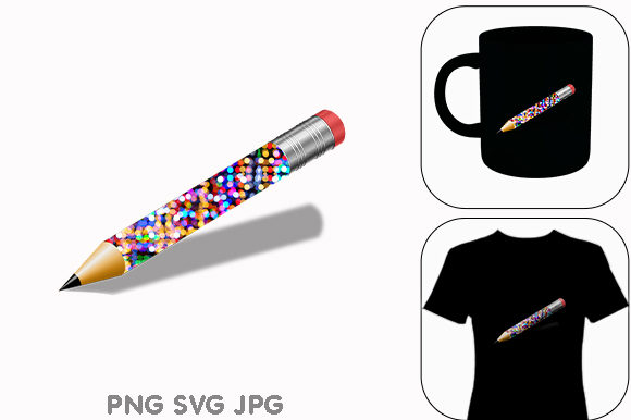 Sparkles Pencil Design for Creative Projects